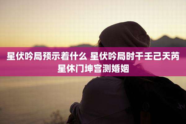 星伏吟局预示着什么 星伏吟局时干壬己天芮星休门坤宫测婚姻