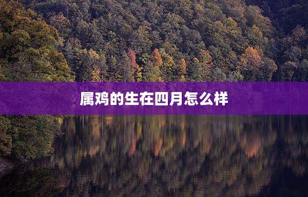 属鸡的生在四月怎么样