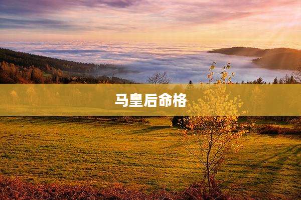 马皇后命格