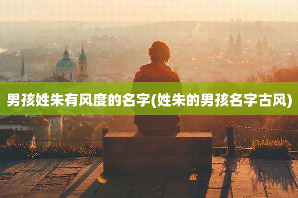 男孩姓朱有风度的名字(姓朱的男孩名字古风)