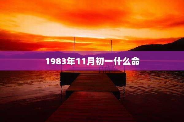 1983年11月初一什么命