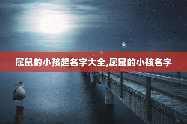 属鼠的小孩起名字大全,属鼠的小孩名字