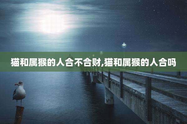 猫和属猴的人合不合财,猫和属猴的人合吗