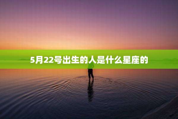 5月22号出生的人是什么星座的