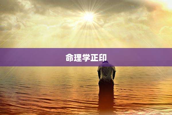 命理学正印