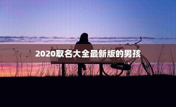 2020取名大全最新版的男孩
