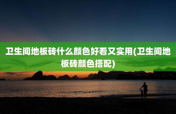 卫生间地板砖什么颜色好看又实用(卫生间地板砖颜色搭配)