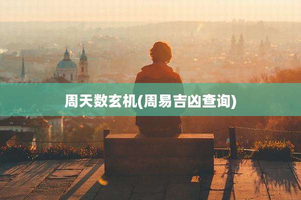 周天数玄机(周易吉凶查询)