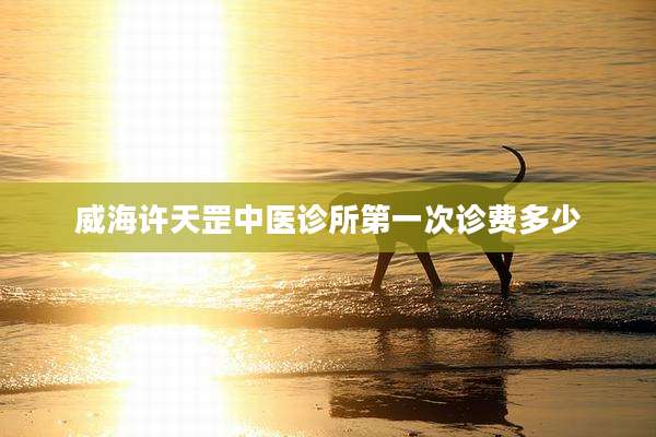 威海许天罡中医诊所第一次诊费多少