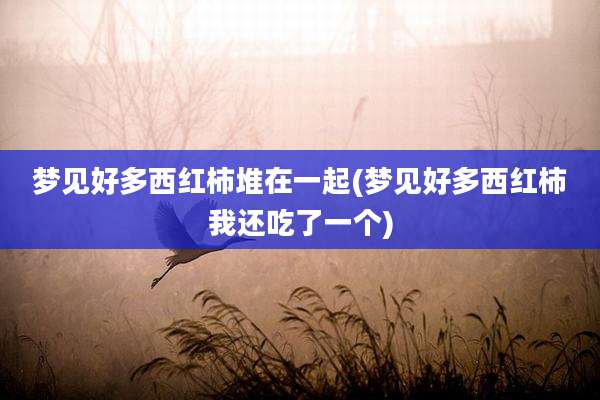 梦见好多西红柿堆在一起(梦见好多西红柿我还吃了一个)