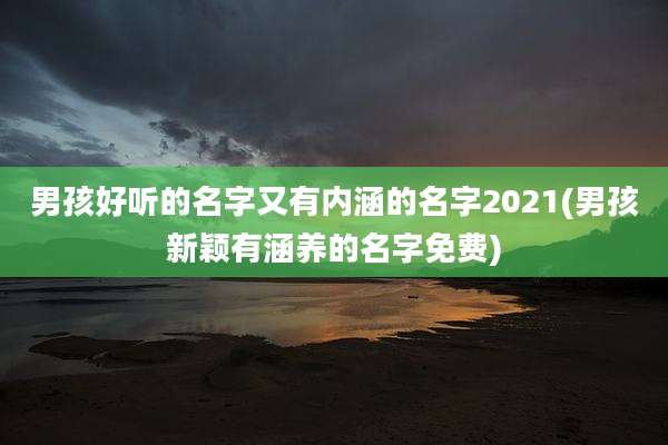 男孩好听的名字又有内涵的名字2021(男孩新颖有涵养的名字免费)