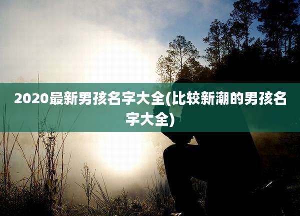 2020最新男孩名字大全(比较新潮的男孩名字大全)