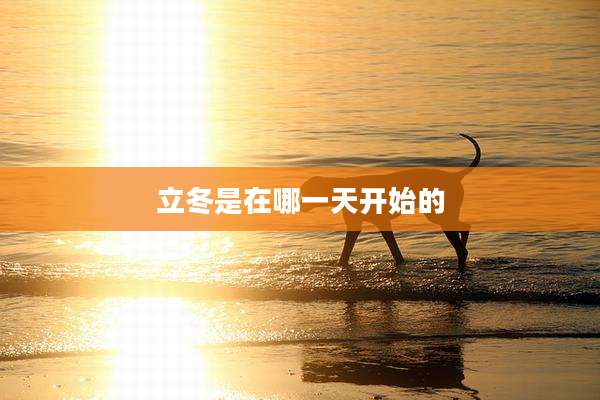 立冬是在哪一天开始的