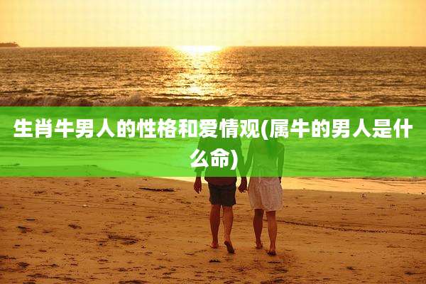 生肖牛男人的性格和爱情观(属牛的男人是什么命)