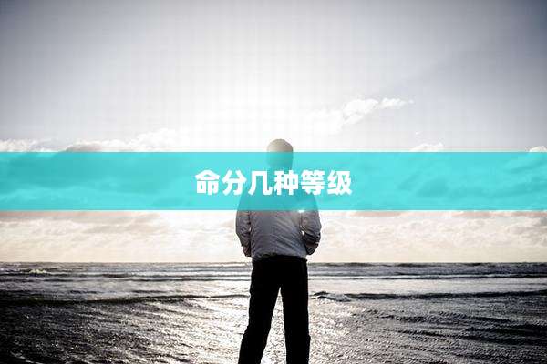 命分几种等级