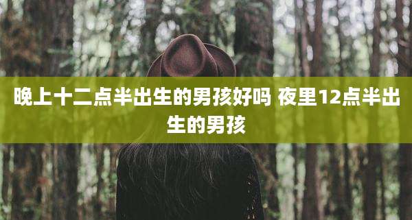 晚上十二点半出生的男孩好吗 夜里12点半出生的男孩
