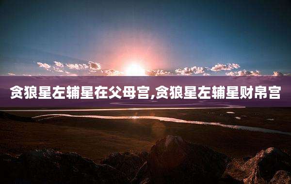 贪狼星左辅星在父母宫,贪狼星左辅星财帛宫