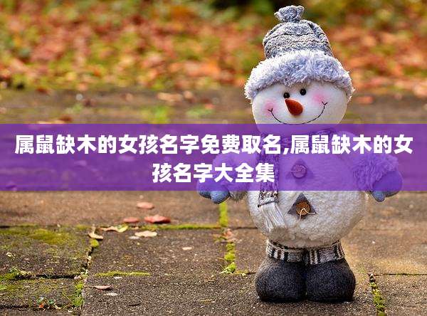 属鼠缺木的女孩名字免费取名,属鼠缺木的女孩名字大全集