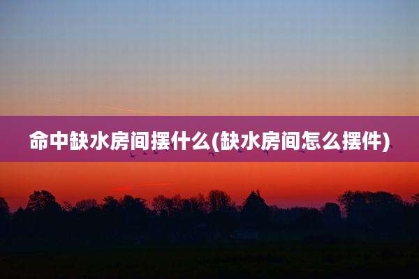 命中缺水房间摆什么(缺水房间怎么摆件)