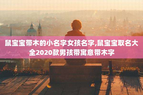 鼠宝宝带木的小名字女孩名字,鼠宝宝取名大全2020款男孩带寓意带木字