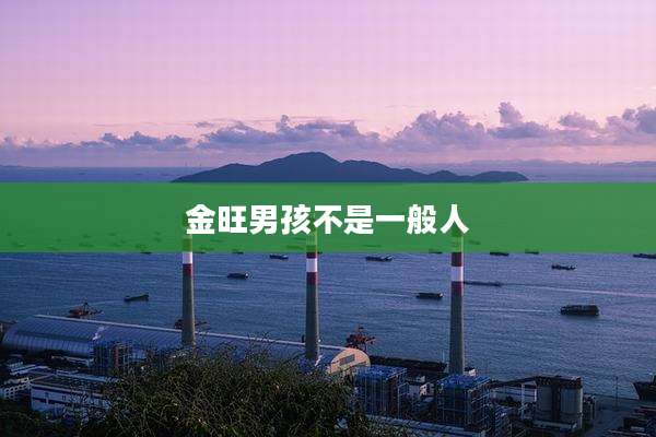 金旺男孩不是一般人