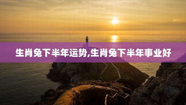 生肖兔下半年运势,生肖兔下半年事业好