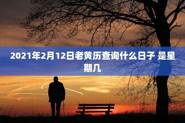 2021年2月12日老黄历查询什么日子 是星期几