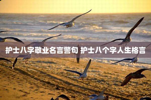 护士八字敬业名言警句 护士八个字人生格言