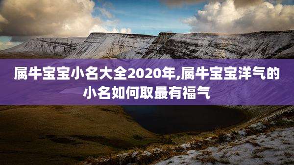 属牛宝宝小名大全2020年,属牛宝宝洋气的小名如何取最有福气