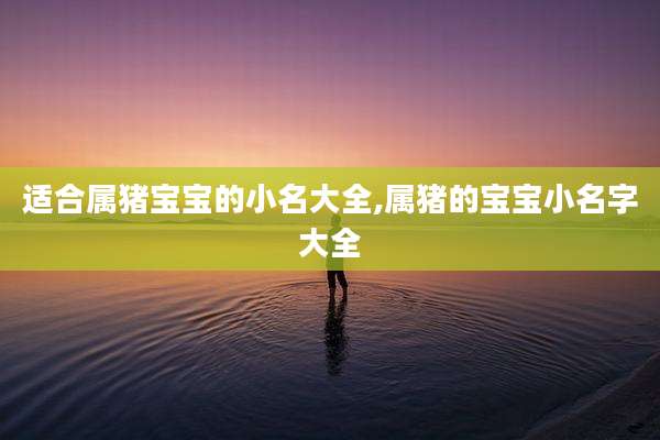 适合属猪宝宝的小名大全,属猪的宝宝小名字大全