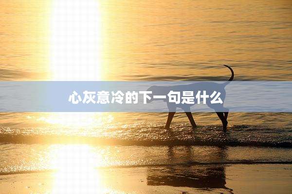 心灰意冷的下一句是什么