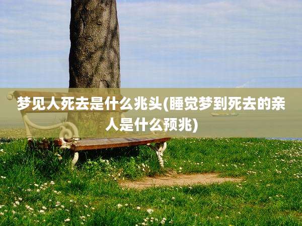 梦见人死去是什么兆头(睡觉梦到死去的亲人是什么预兆)