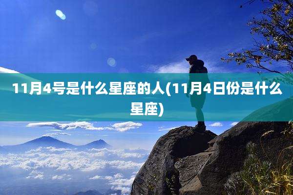 11月4号是什么星座的人(11月4日份是什么星座)