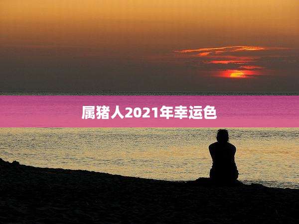 属猪人2021年幸运色