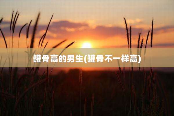 罐骨高的男生(罐骨不一样高)