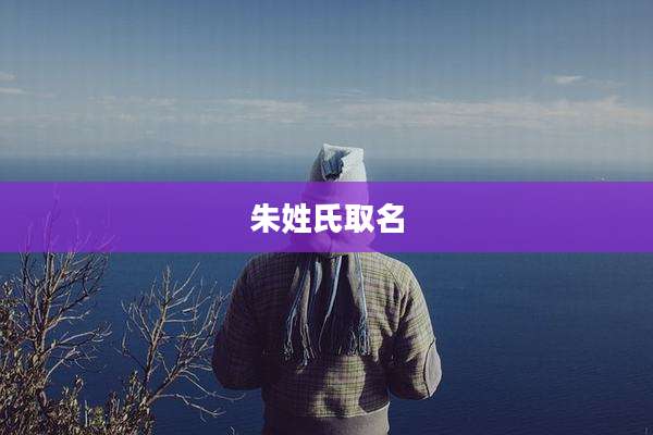 朱姓氏取名