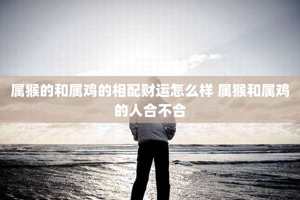 属猴的和属鸡的相配财运怎么样 属猴和属鸡的人合不合