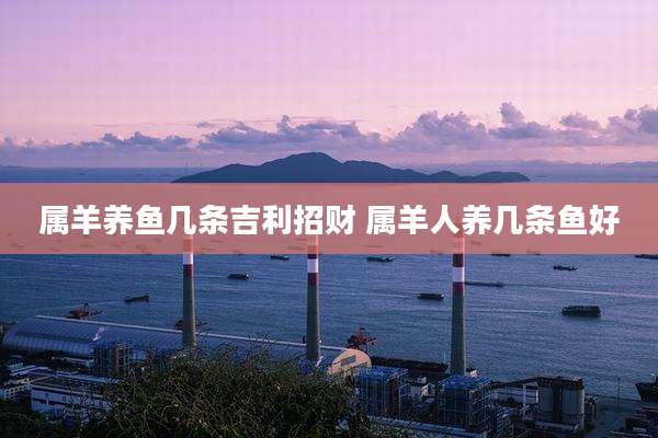 属羊养鱼几条吉利招财 属羊人养几条鱼好