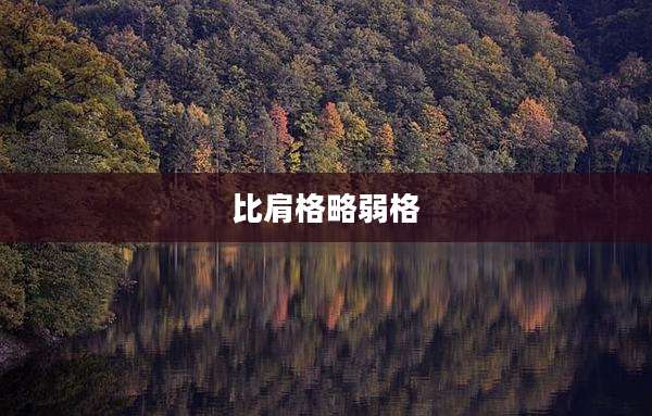 比肩格略弱格