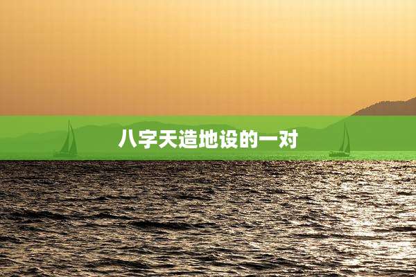 八字天造地设的一对