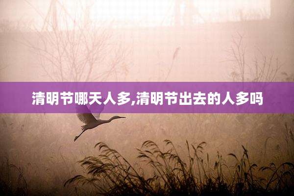 清明节哪天人多,清明节出去的人多吗