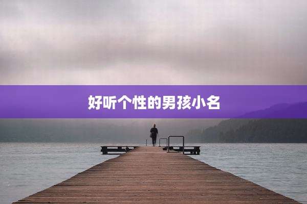 好听个性的男孩小名