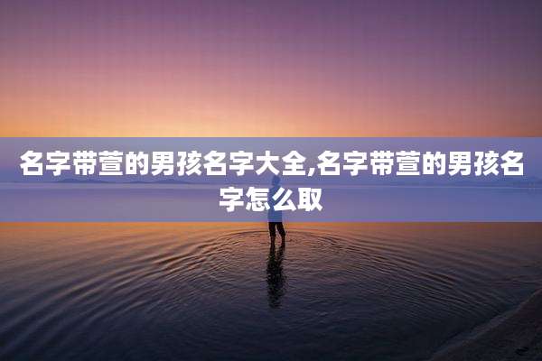 名字带萱的男孩名字大全,名字带萱的男孩名字怎么取