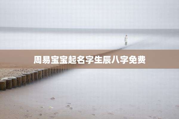 周易宝宝起名字生辰八字免费