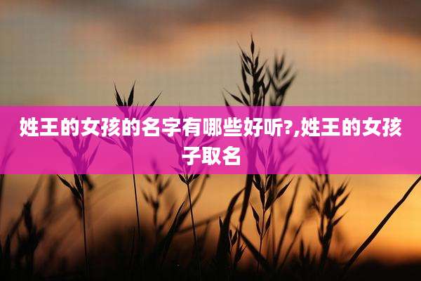 姓王的女孩的名字有哪些好听?,姓王的女孩子取名