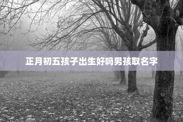 正月初五孩子出生好吗男孩取名字