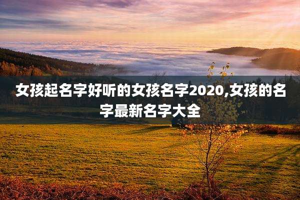 女孩起名字好听的女孩名字2020,女孩的名字最新名字大全