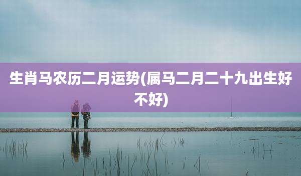 生肖马农历二月运势(属马二月二十九出生好不好)