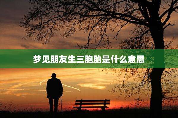 梦见朋友生三胞胎是什么意思