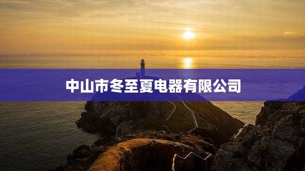 中山市冬至夏电器有限公司